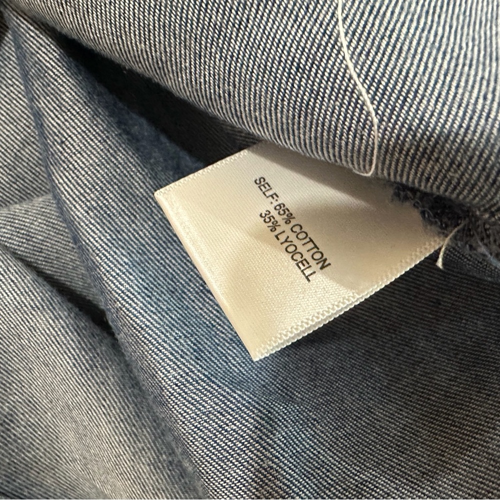 Jane And Delancey Tunic  Top Women Plus 2X Chambray Blue Lyocell Western 90s New - Picture 6 of 6